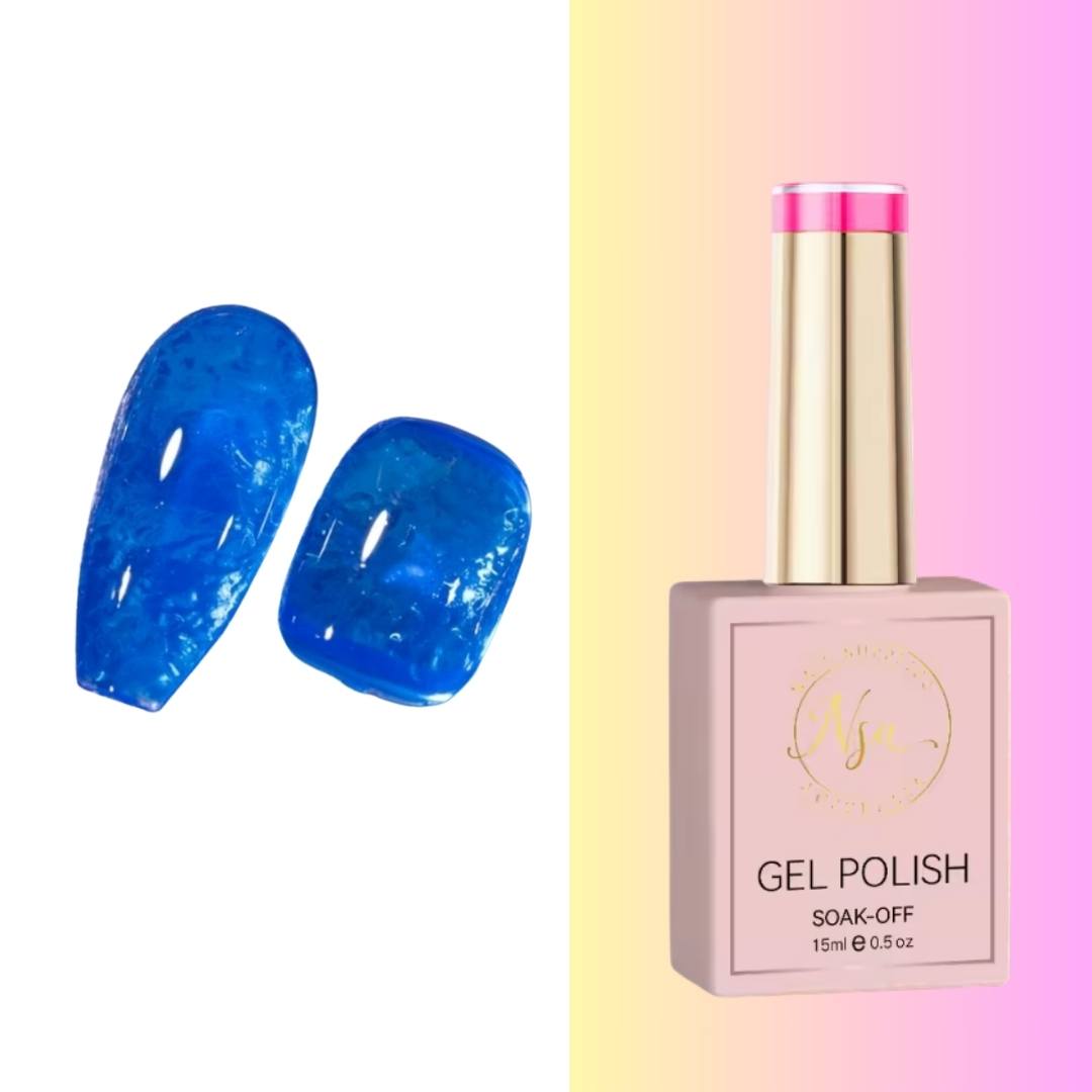 Blue Jelly Gel Polish By Nail Supplies Australia