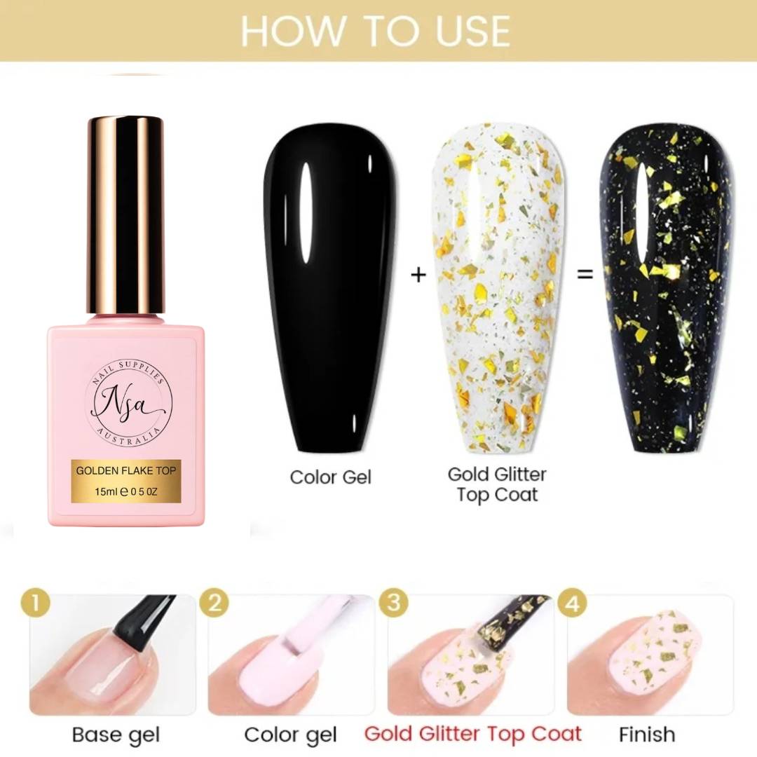 Nail Supplies Australia Glitter Top Coat