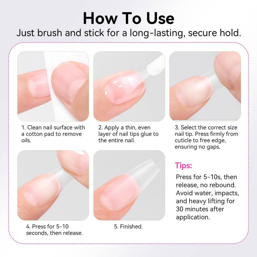 how to use nail glue