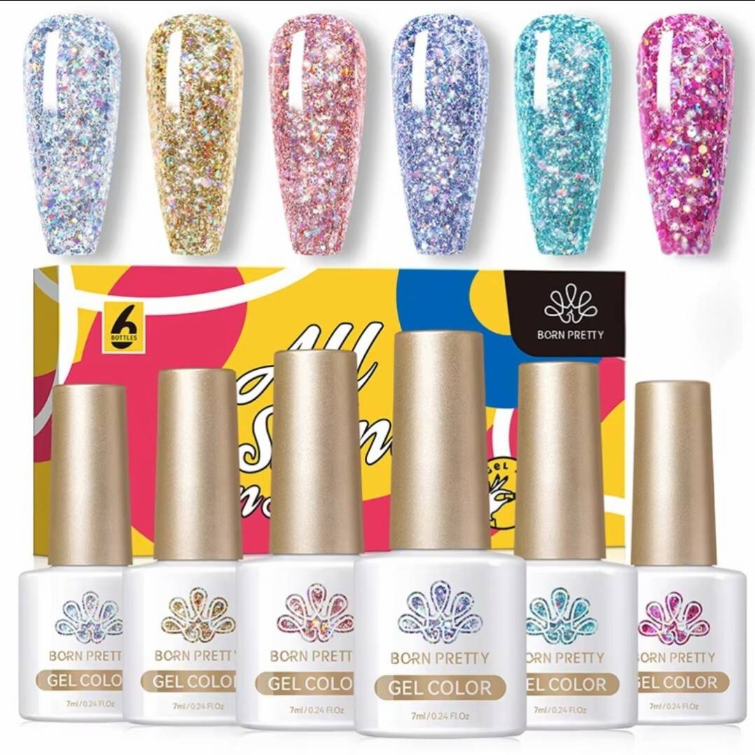 Born Pretty Glitter Gel Polish Set