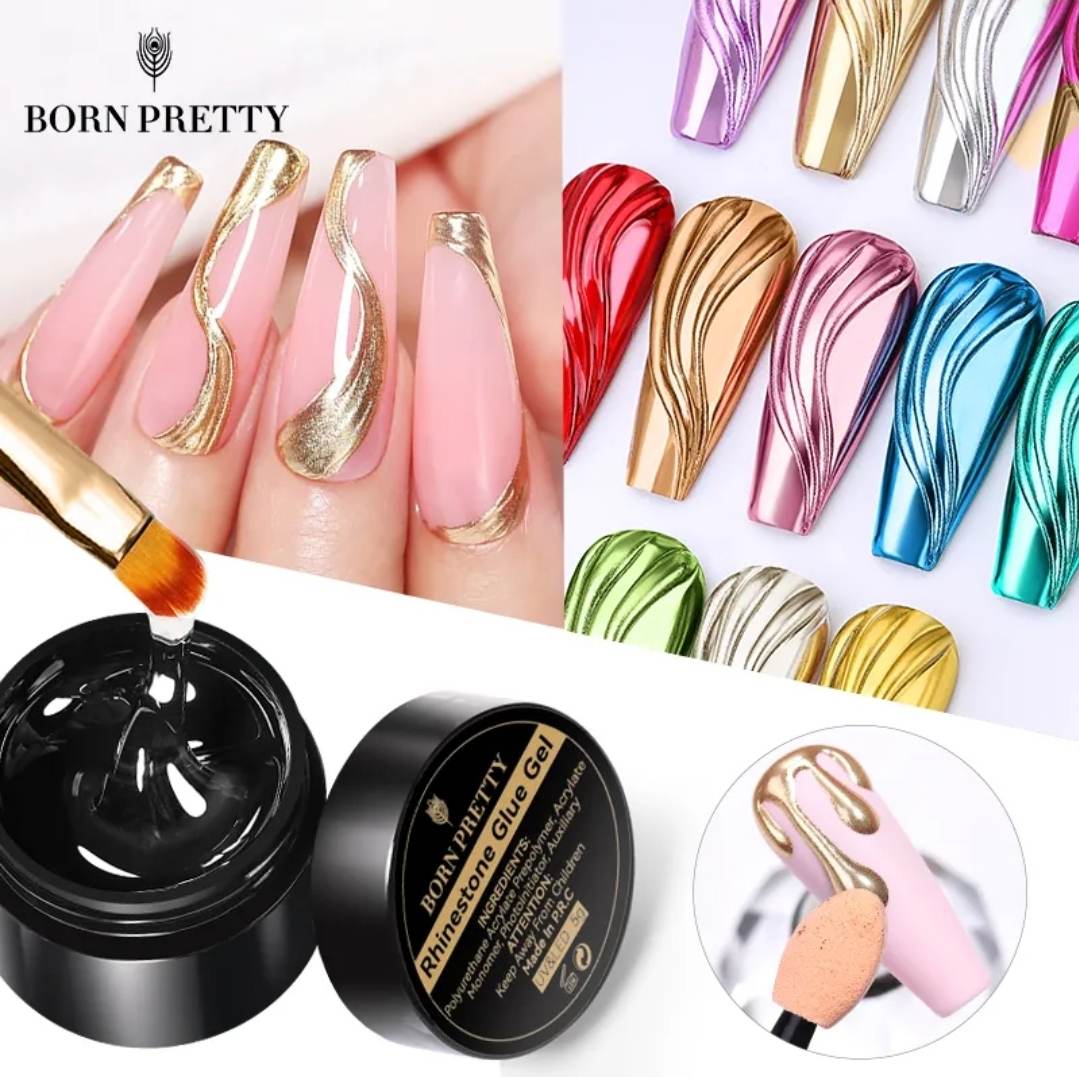 3D nail chrome gel