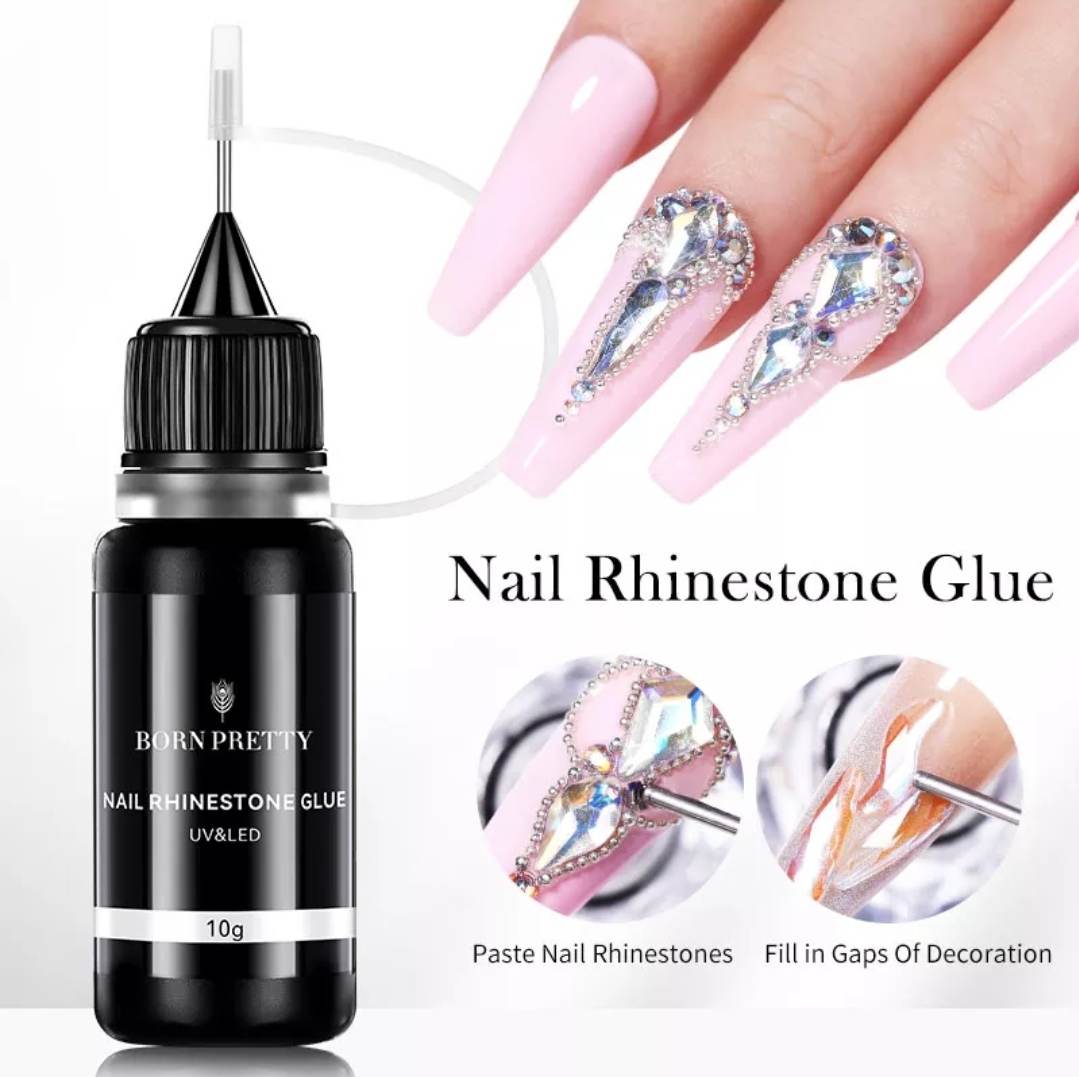 Born Pretty Nail Crystal & Nail Glue Set