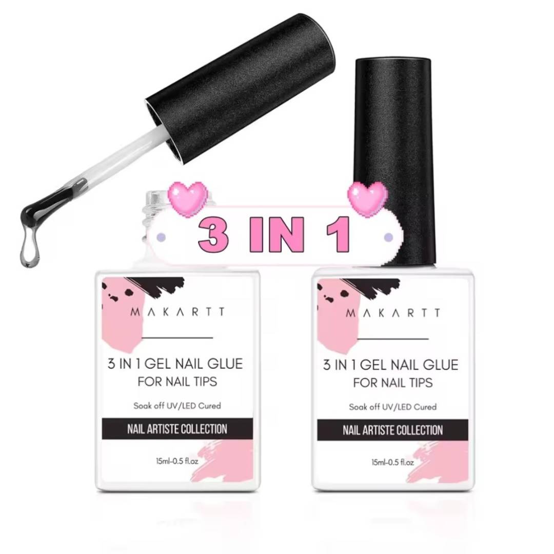 Makartt Nail 3 in 1 Glue for soft gel nail tips