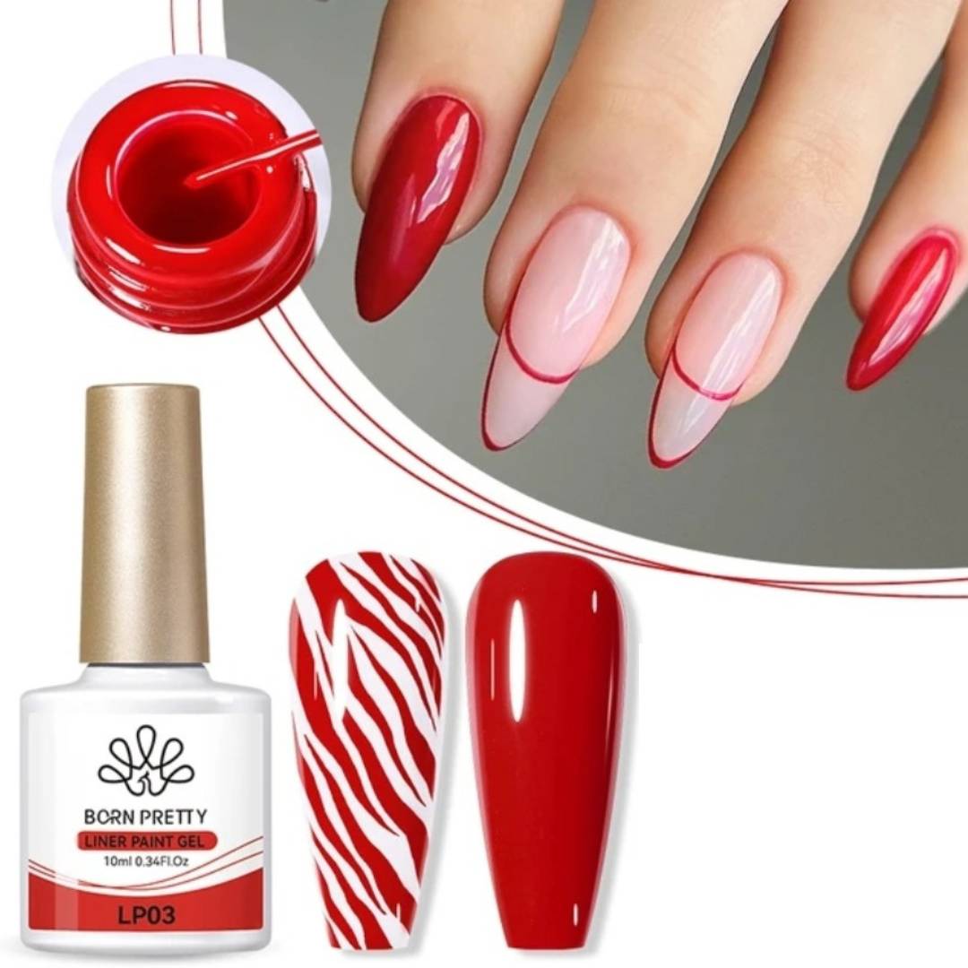 Born Pretty Red Gel Polish Liner