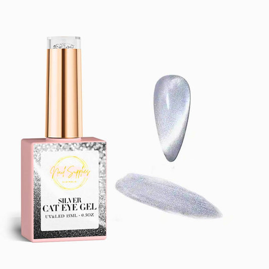 Silver Cat Eye Gel Polish By Nail Supplies Australia