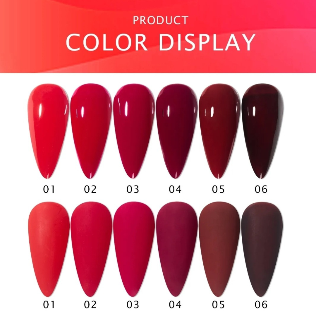 Red Gel Polish Set