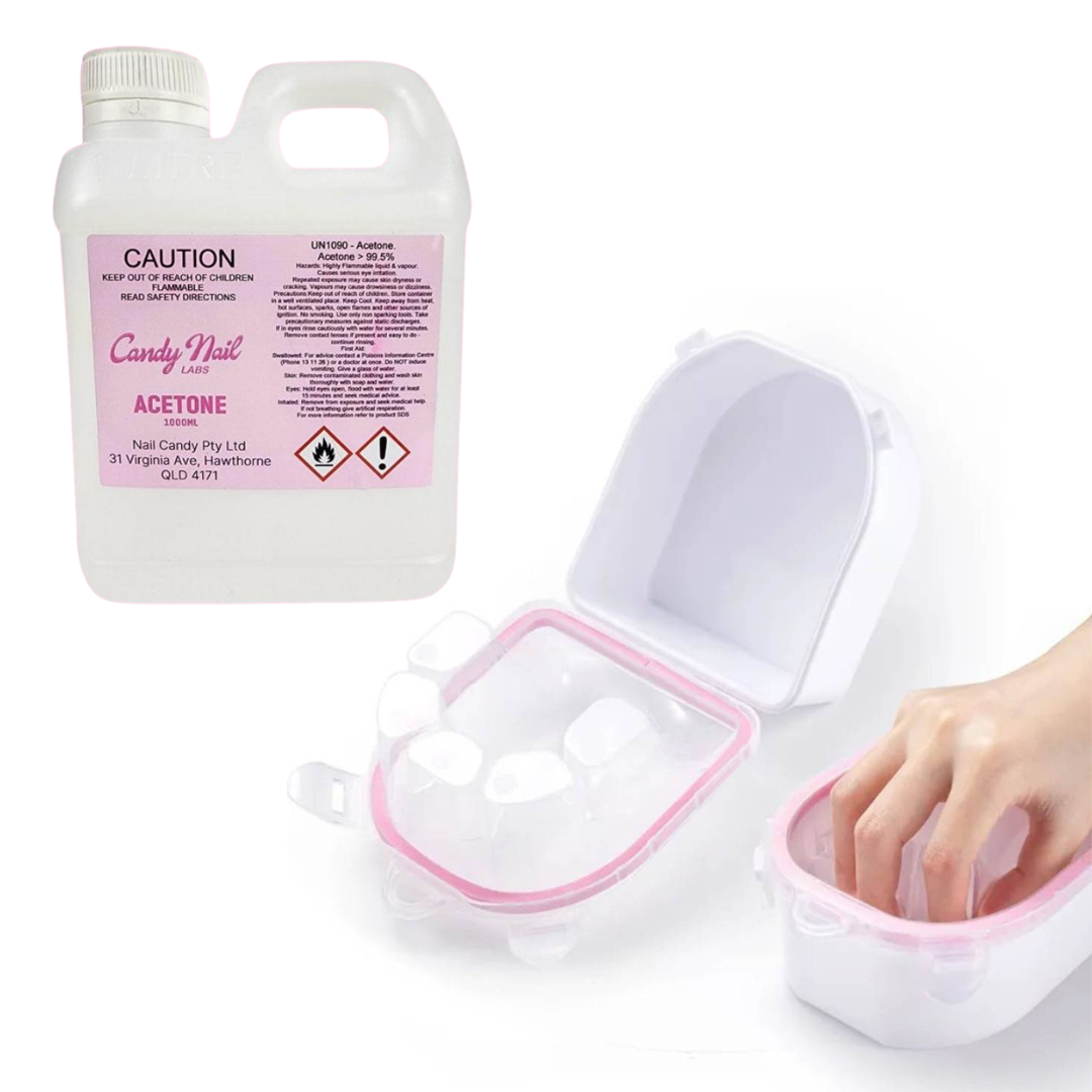 Nail Acetone with soak off bowl