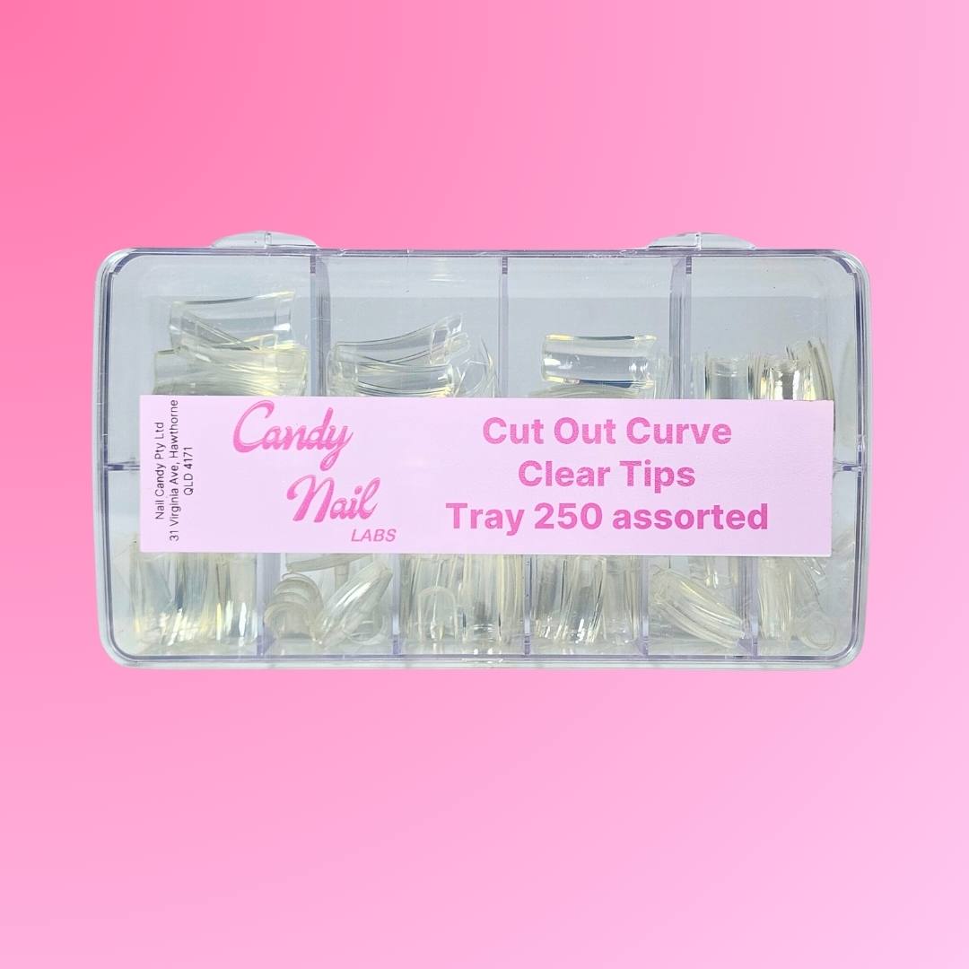 candy nail labs clear nail tips