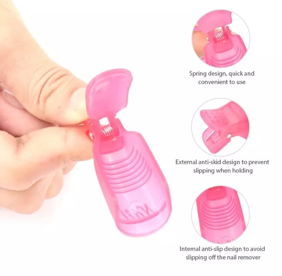 Soak Off Nail Clips 10pcs Pack