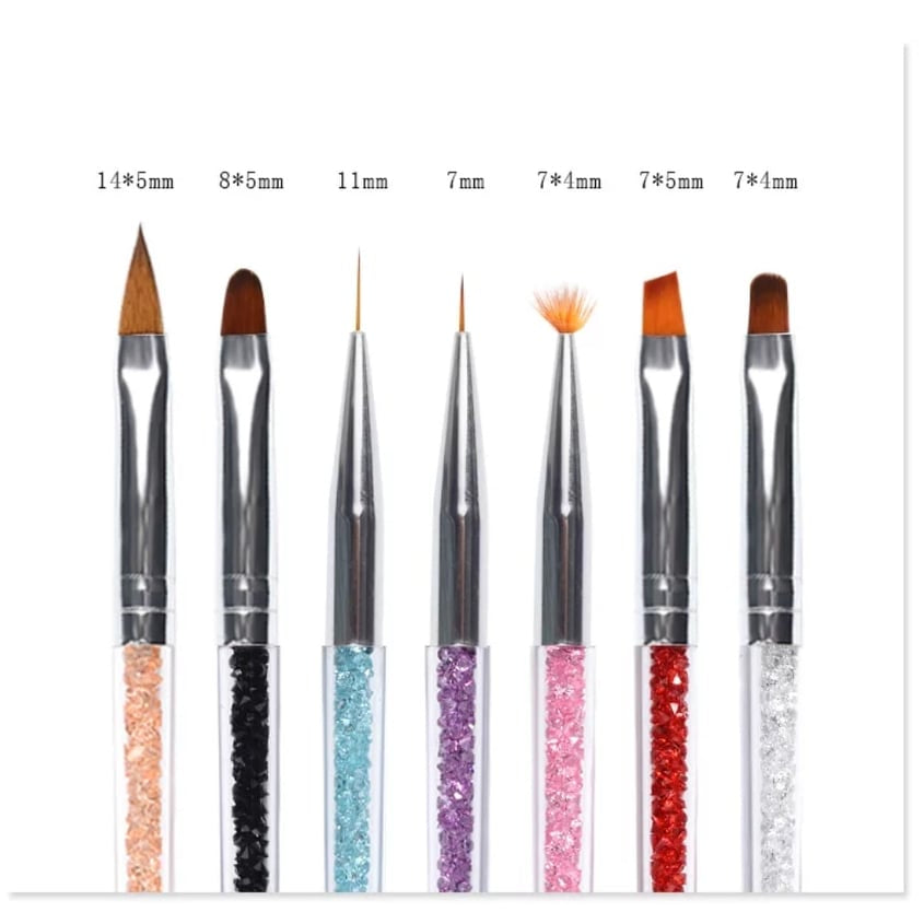 7 Piece Nail Art Brush Set
