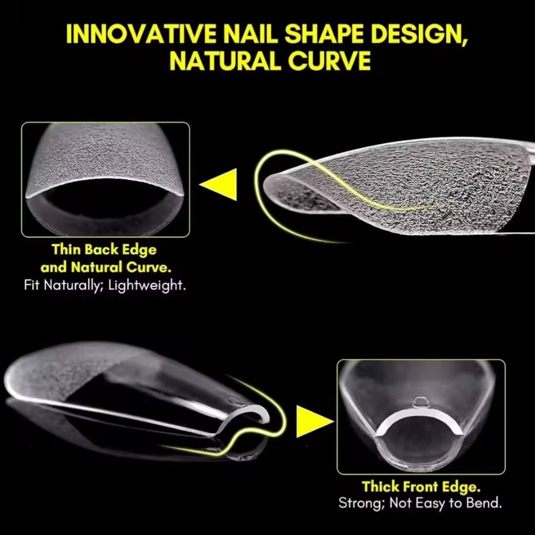 Medium Coffin  Soft Gel Tips by Nail Supplies Australia