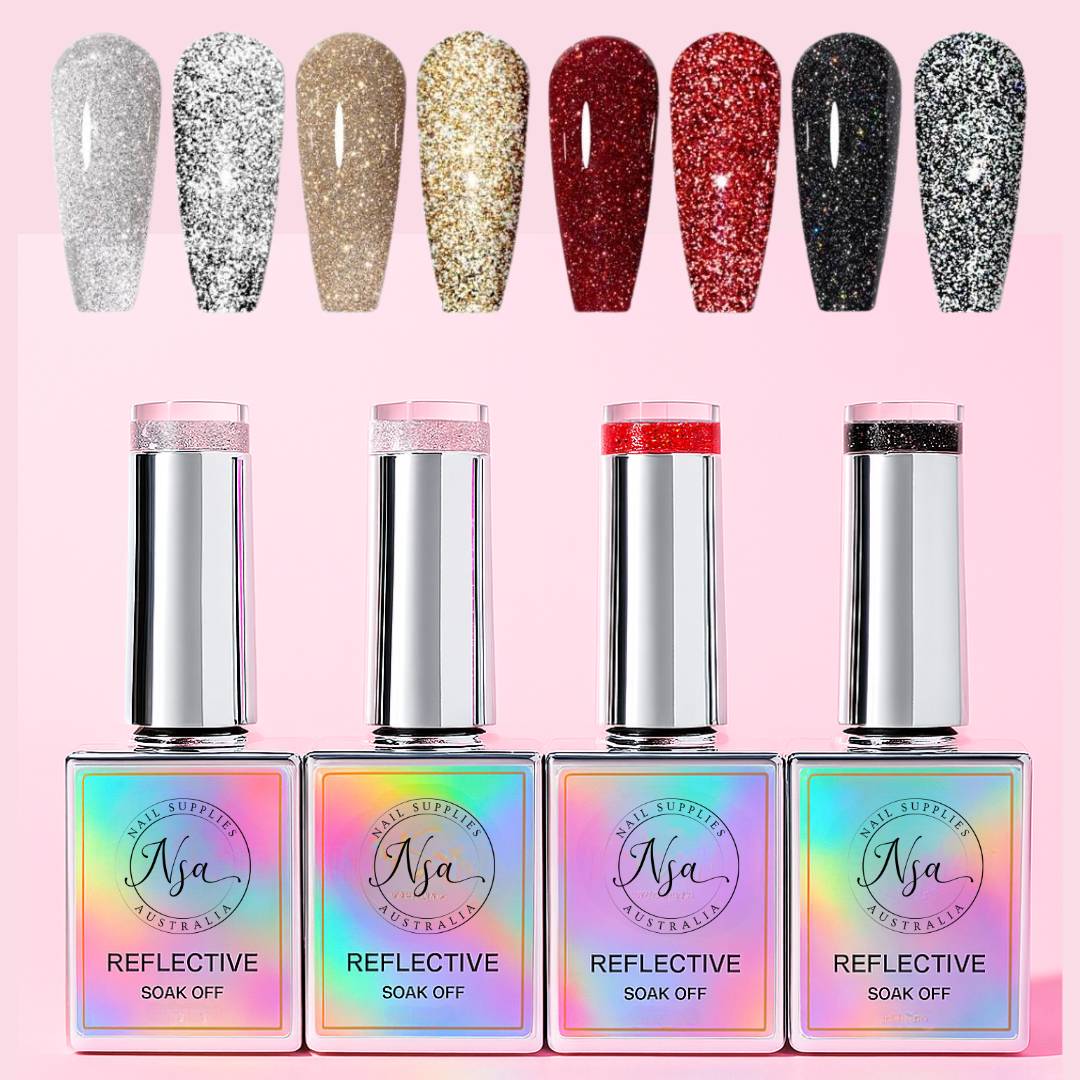 Nail Supplies Australia Reflective Glitter Gel Polish