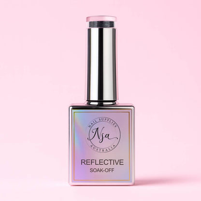 Nail Supplies Australia Black Reflective Glitter Gel Polish