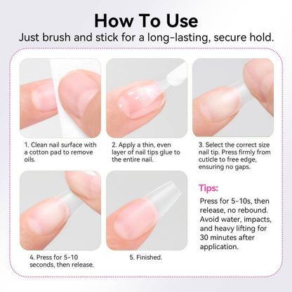 how to use nail glue 