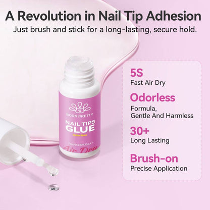 Born Pretty air dry Nail Tips Glue 
