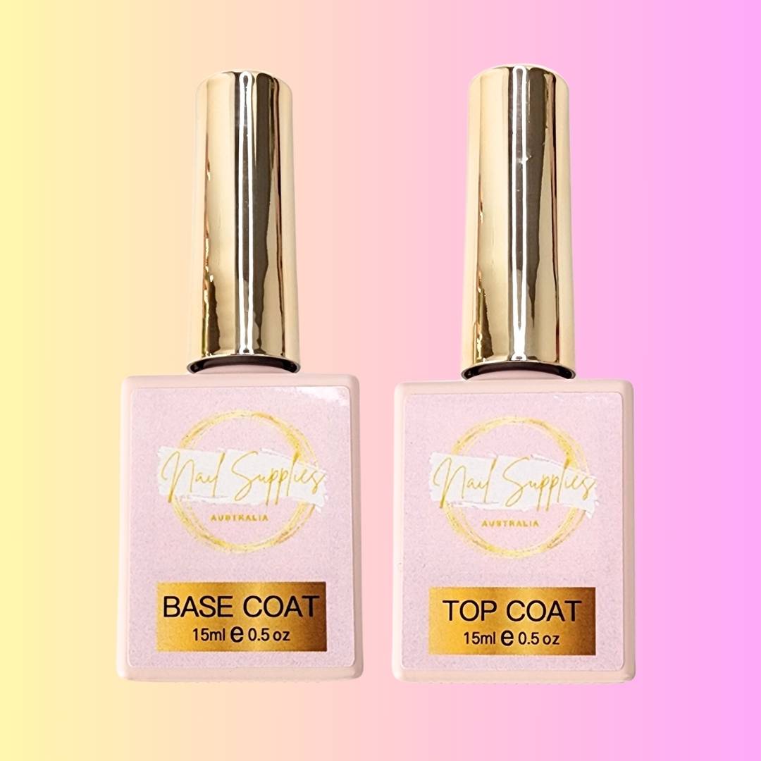Nail Supplies Australia Base Gel Top Coat Set
