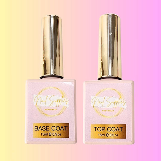 Nail Supplies Australia Base Gel Top Coat Set