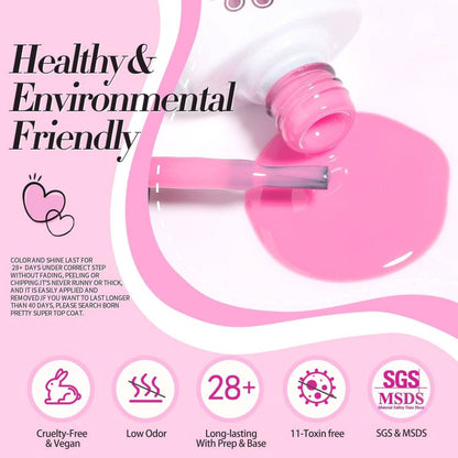 Born Pretty Pink Gel Polish Set 