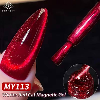 Born Pretty Red Cat Eye Gel Polish 