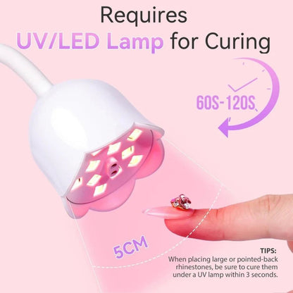 Makartt Rhinestone glue gel curing instructions