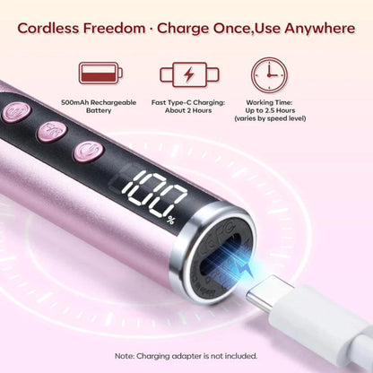 Makartt Nail Drill | 25,000 RPM Cordless Design