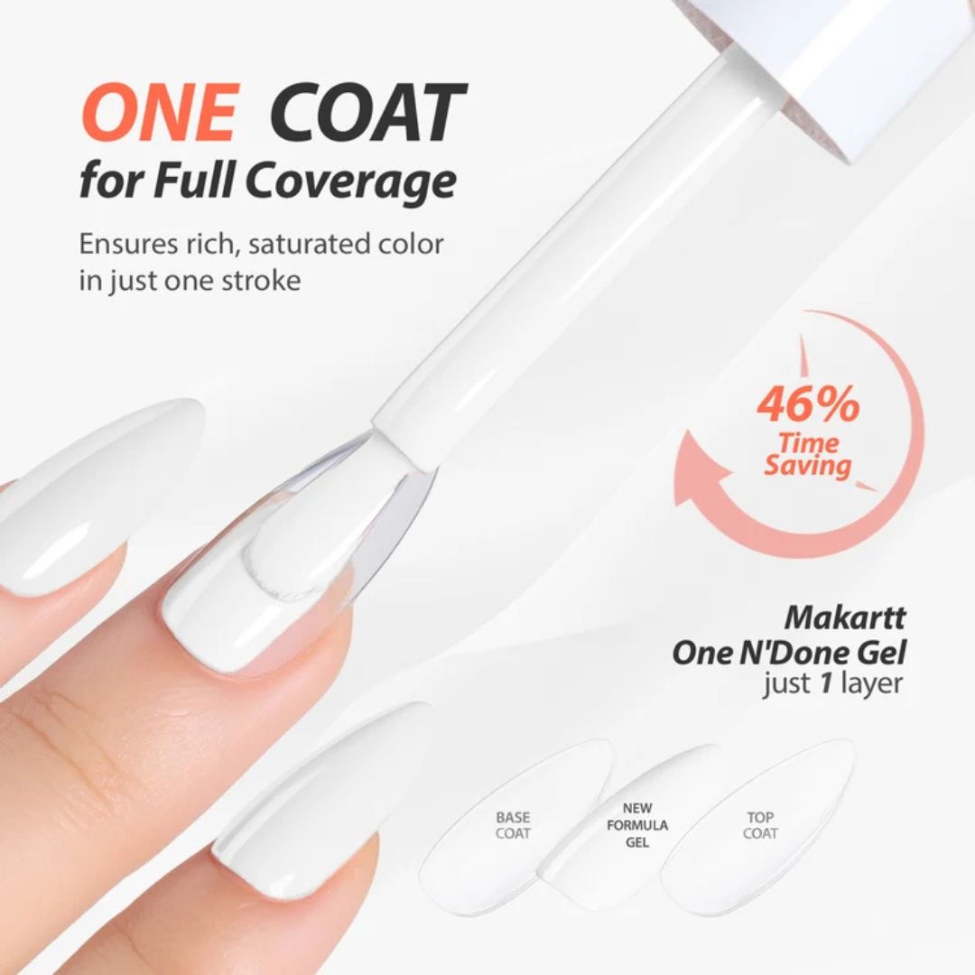 Makartt Gel Polish one-coat coverage