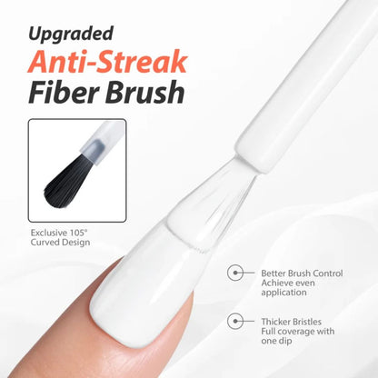 Upgraded anti-streak fibre brush