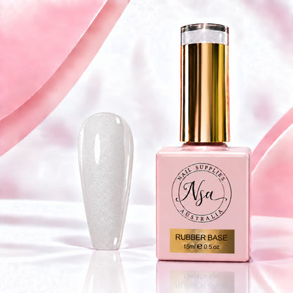 Shimmer Rubber  base gel for French nails