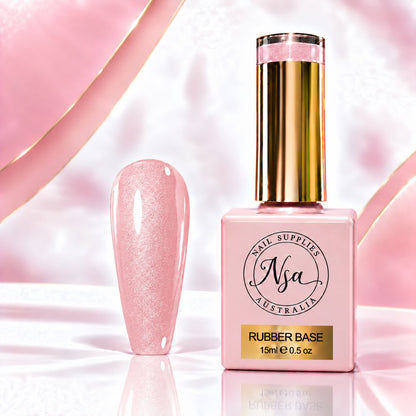 Pink Rubber base gel by nail supplies Australia 