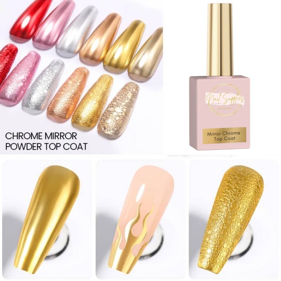 Mirror Chrome Top Coat By Nail Supplies Australia 