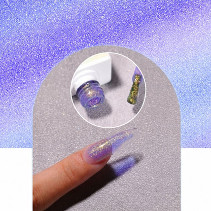 Purple Unicorn Gel Polish by Nail Supplies Australia showing iridescent shimmer finish