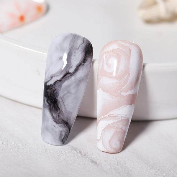 watercolour nails 