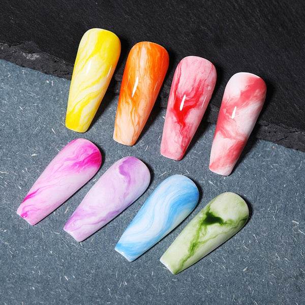 Water colour nails 