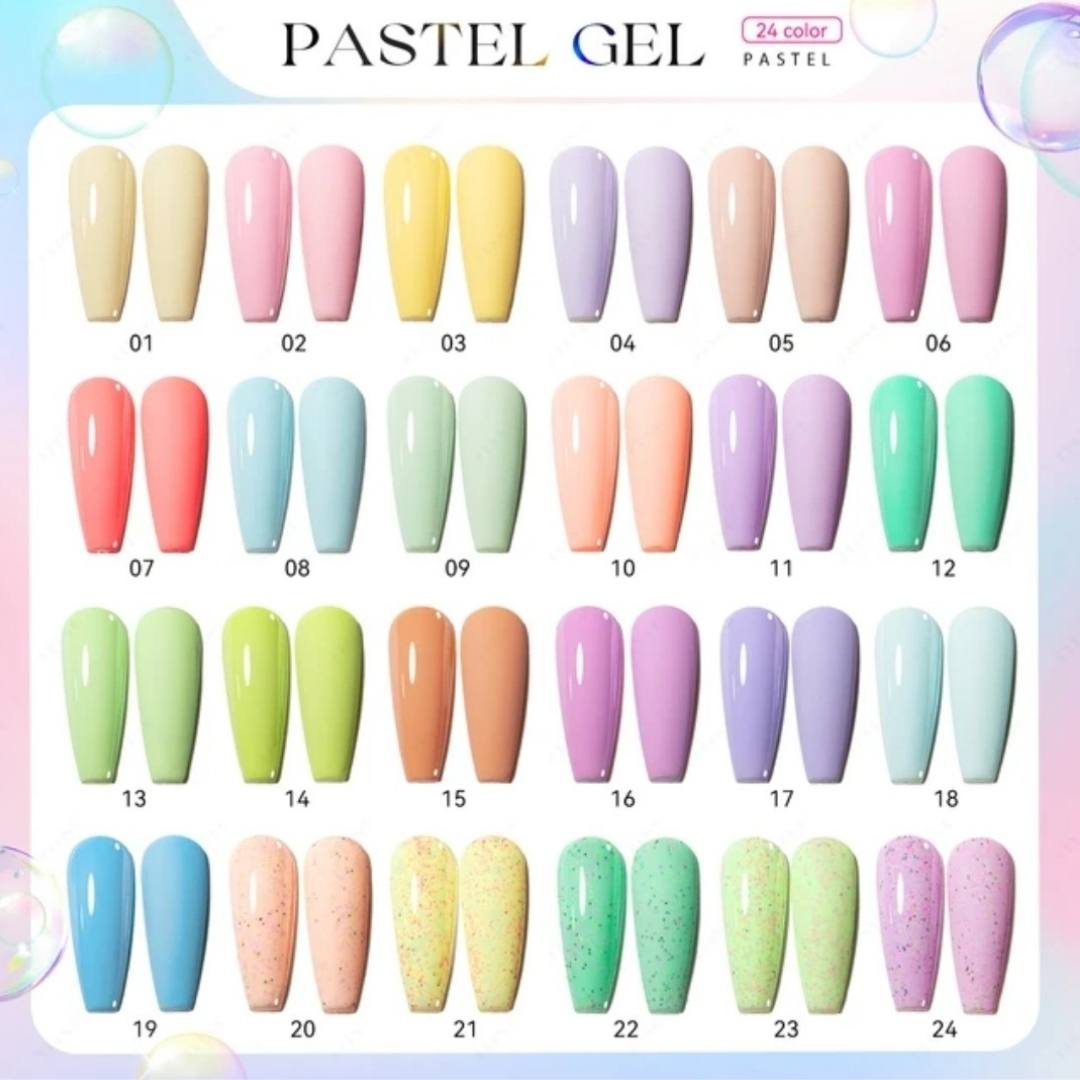 Pastel Gel Polish Kit Nail Supplies Australia