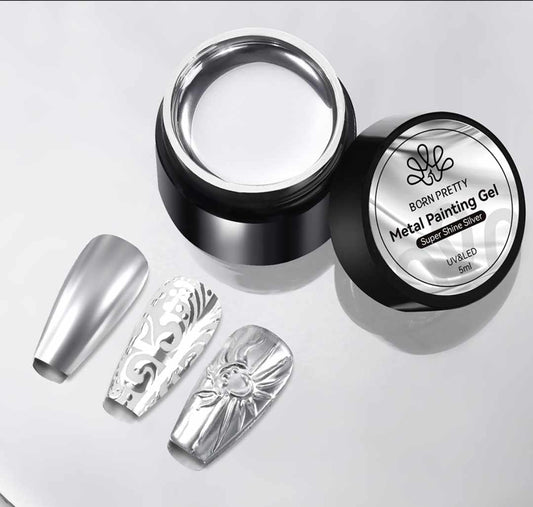 Chrome gel nail polish 