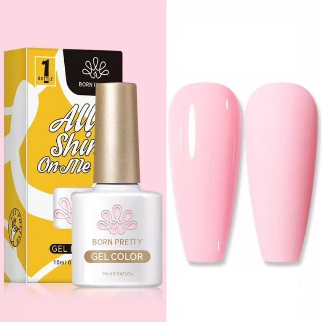 Pink gel polish 