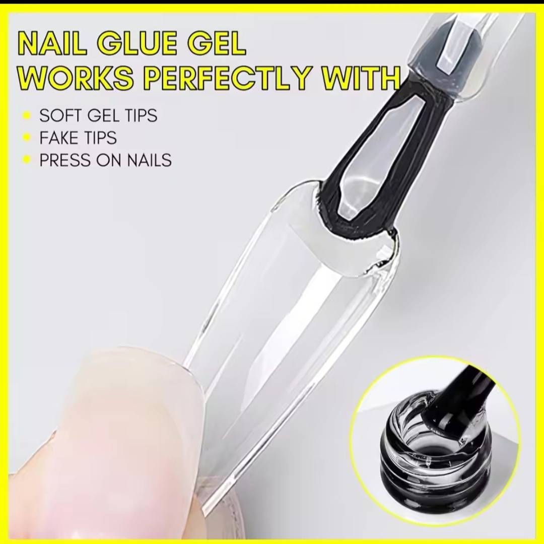 Makartt Nail 3 in 1  Glue gel  for soft gel nail tips 