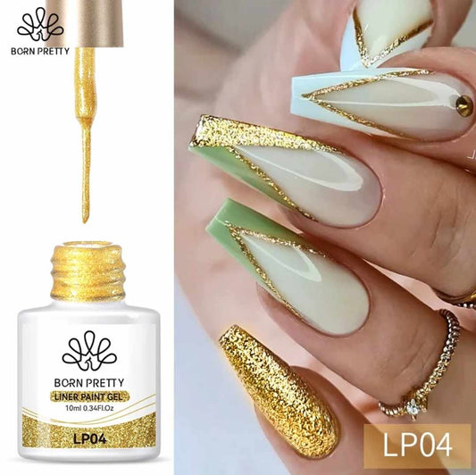 Born Pretty Gold Gel Polish Liner