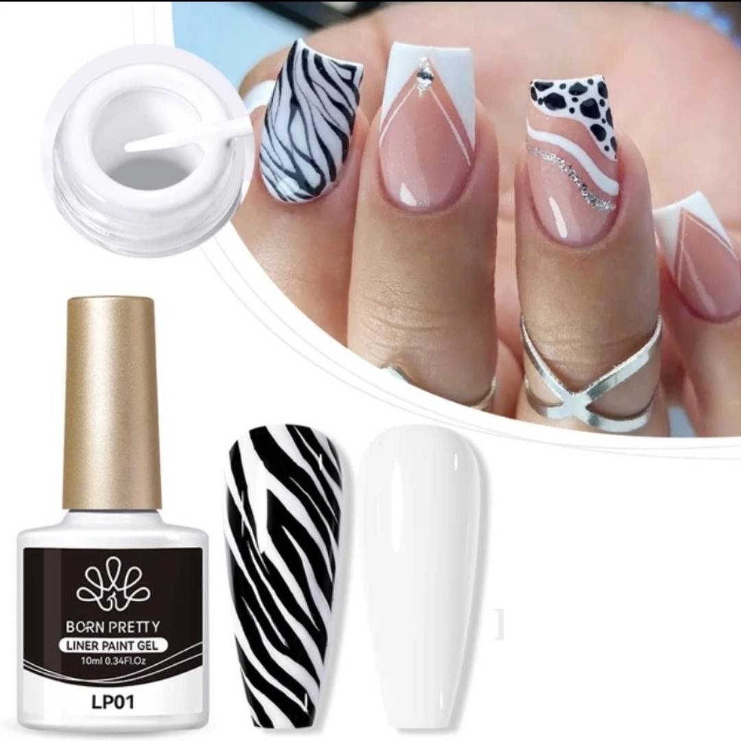 Born Pretty White Gel Polish Liner