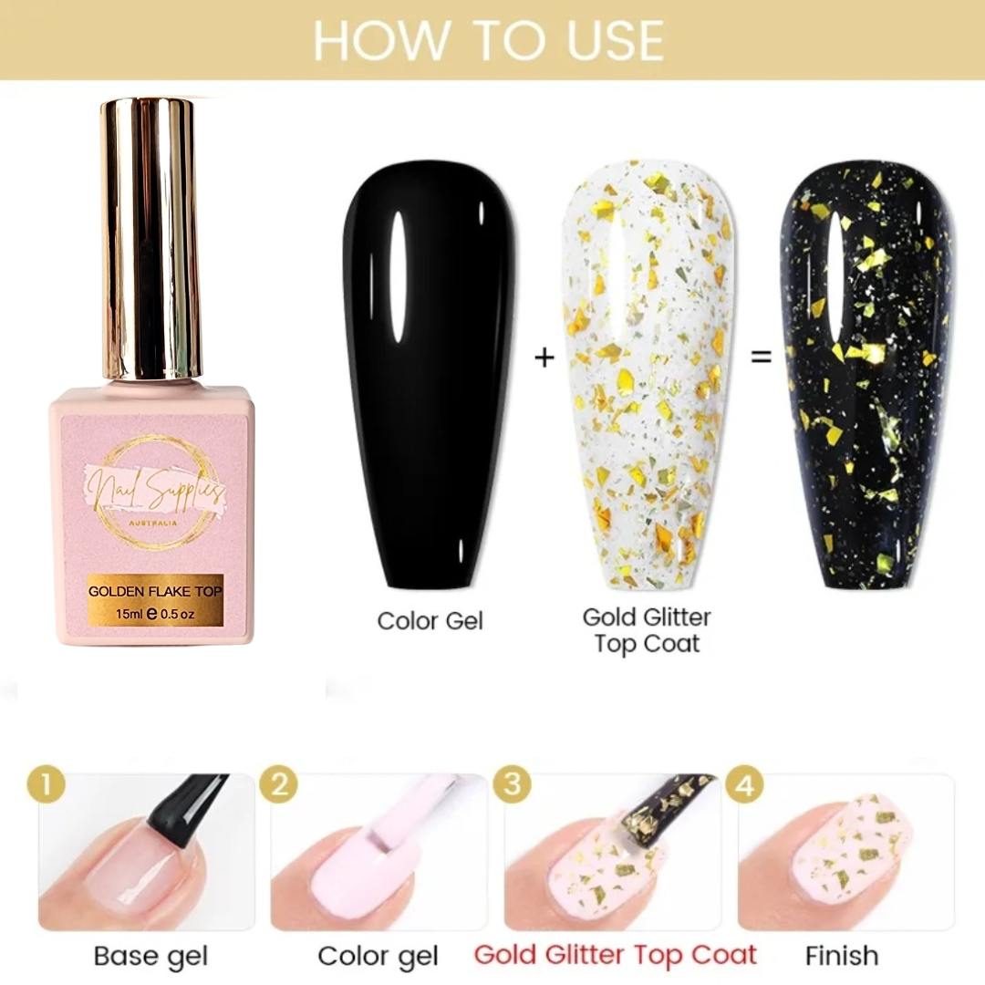 Nail Supplies Australia Glitter Top Coat