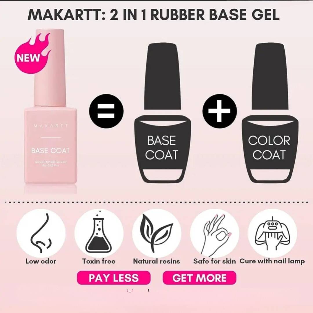 Makartt Nude Rubber Base Gel