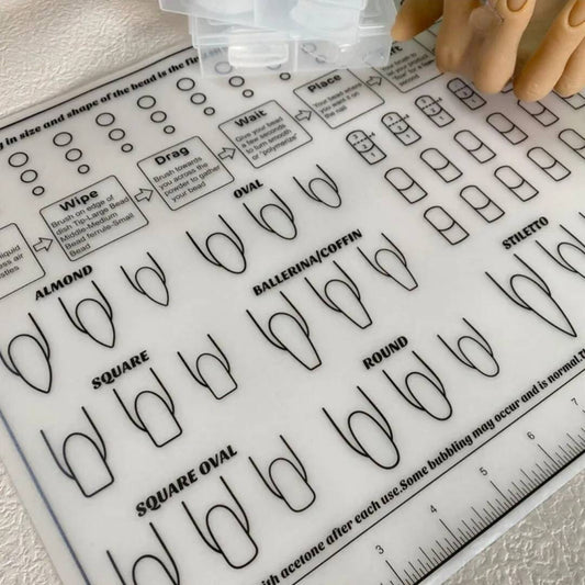 Acrylic Nail Practice Silicone Mat
