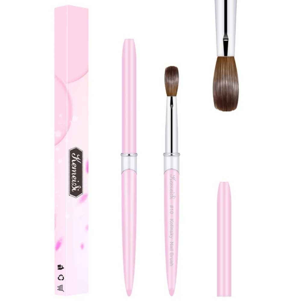 size 10 100% Kolinsky Acrylic Nail Brush 