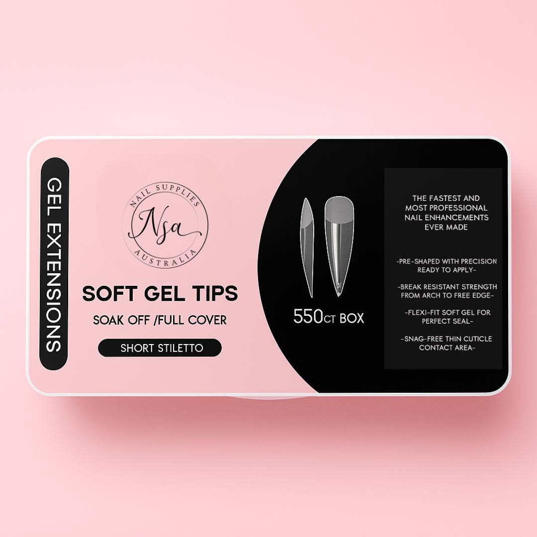  Short Stiletto Soft Gel Tips by Nail Supplies Australia | Gel X Nails 