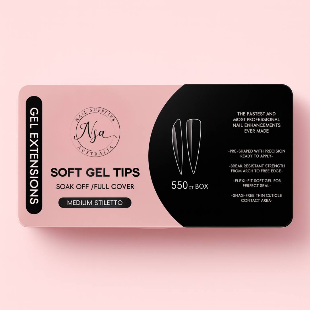 Medium Stiletto Soft Gel Tips by Nail Supplies Australia | Gel X Nails 