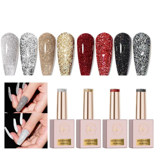 Nail Supplies Australia reflective glitter gel polish 