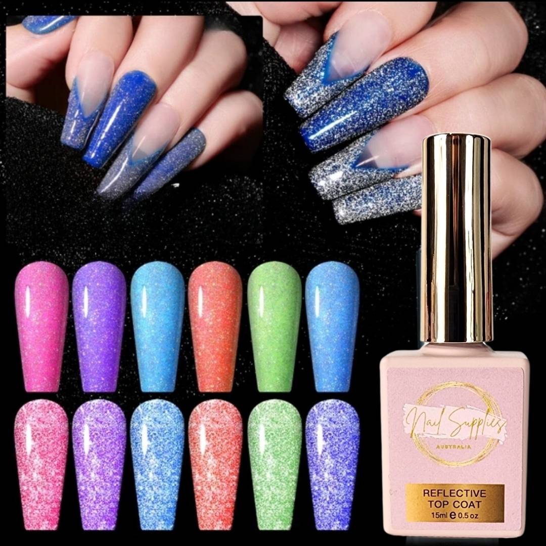 Nail Supplies Australia glitter top coat 