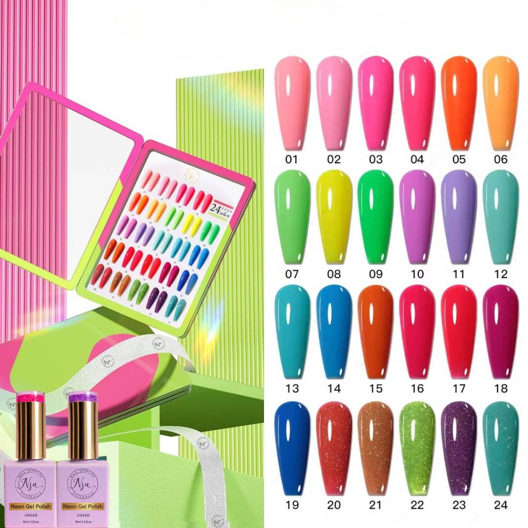 Neon Gel Polish Set By Nail Supplies Australia