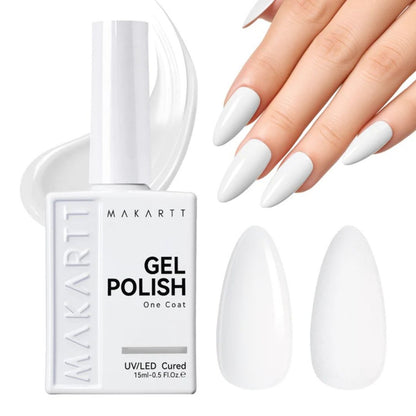 Makartt White Gel Polish 