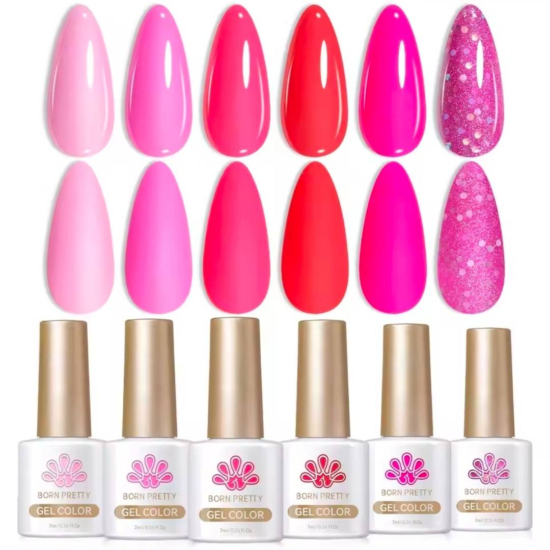 Born Pretty Pink Gel Polish Set
